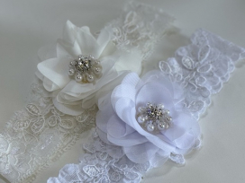 Christening baby headband